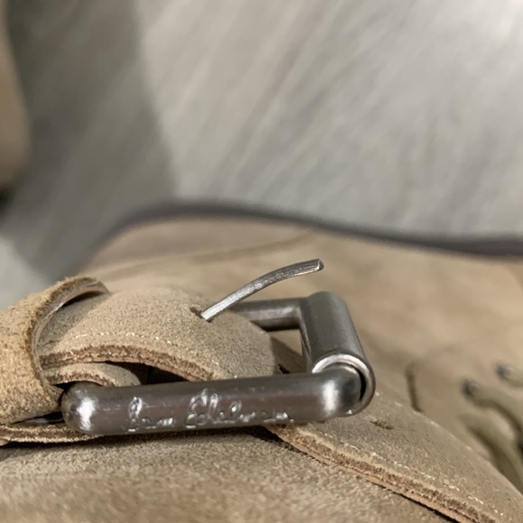 Sam Edelman Junip Lug Sole Combat Taupe Suede Boots size 7 - Picture 6 of 12